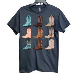 Western Cowboy Black Graphic Tee